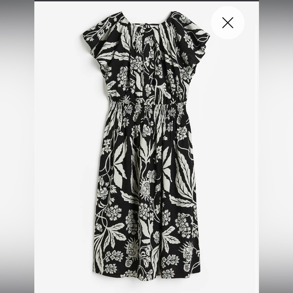 Midi Length Crinkle Cotton Dress size L - Picture 9 of 9